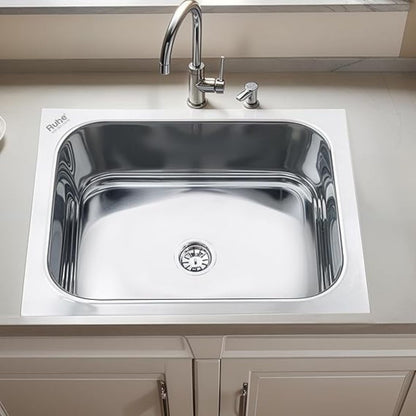 Ruhe Hydraulic Square Single Bowl Kitchen Sink