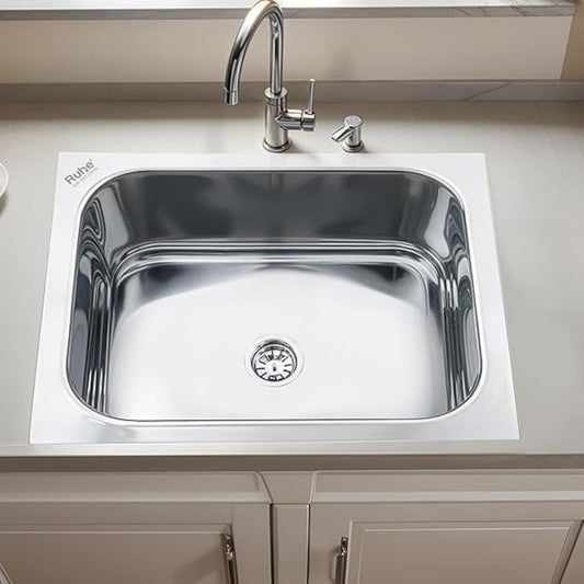 Ruhe Hydraulic Square Single Bowl Kitchen Sink